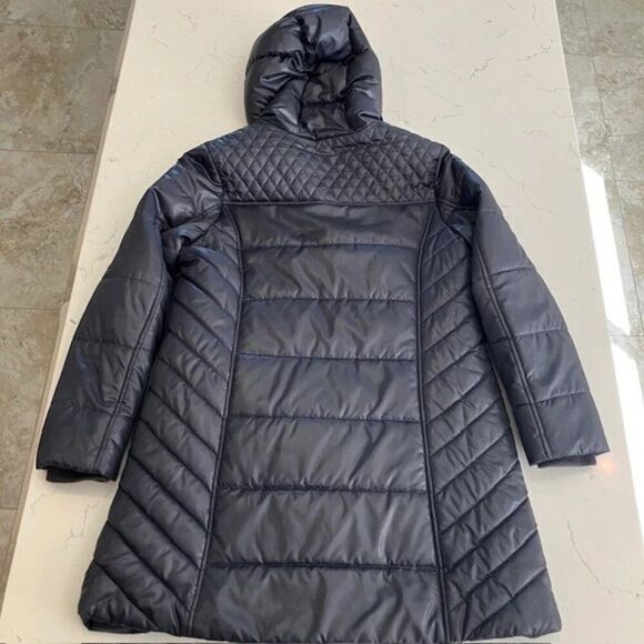 Mossimo Women's Long Black Hooded Puffer Coat Black Size XL Extra Large - Picture 2 of 11